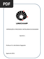 Introdução a Processos e Metalurgia da Soldagem