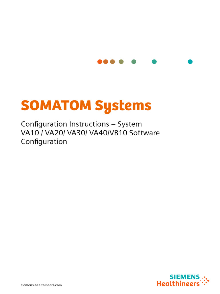 System, VA10 VA20 VA30 VA40 VB10 Software Configuration CSTD C2-082.805 ...