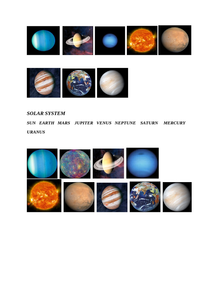 Solar System | PDF
