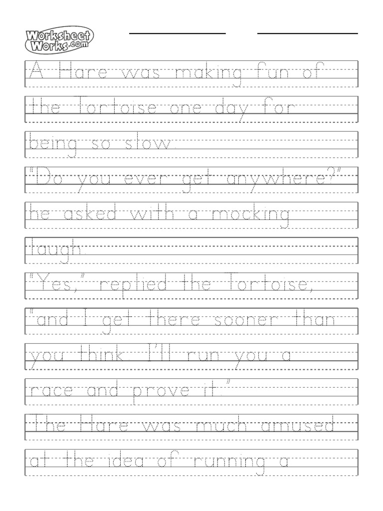 WorksheetWorks Handwriting2Print 2 | PDF