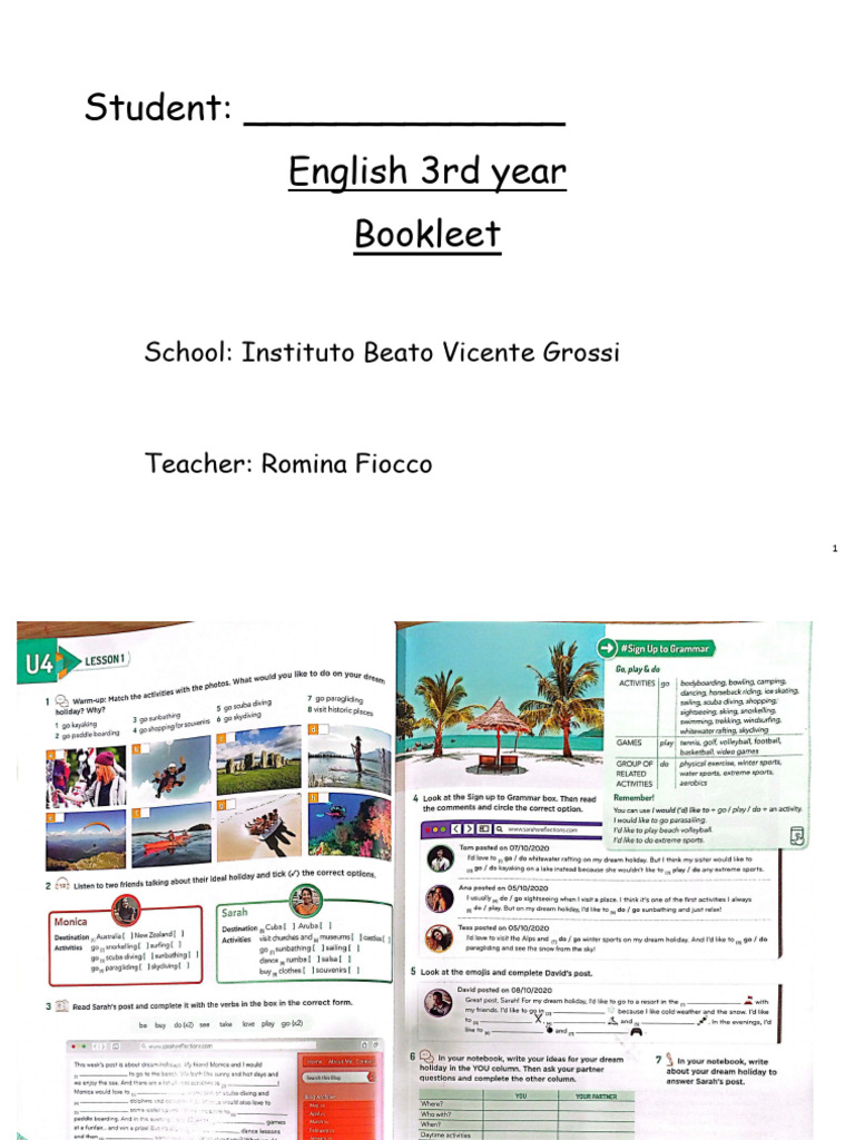 3rd Year Booklet | PDF