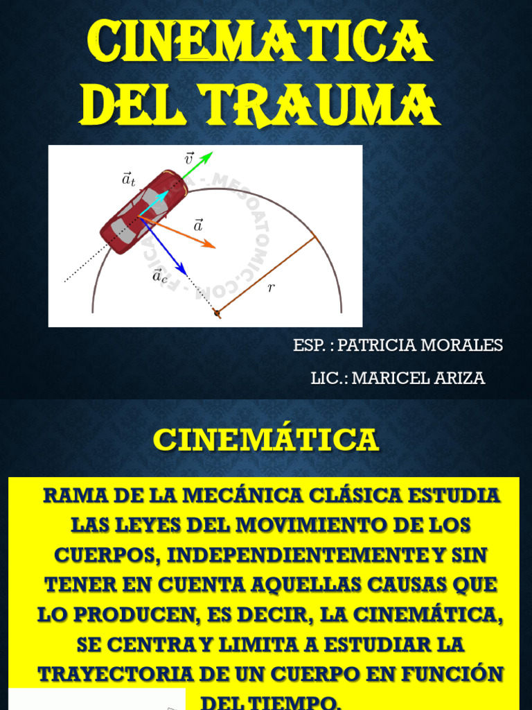 Cinematica Del Trauma | PDF | Cinemática | Las leyes del movimiento de ...