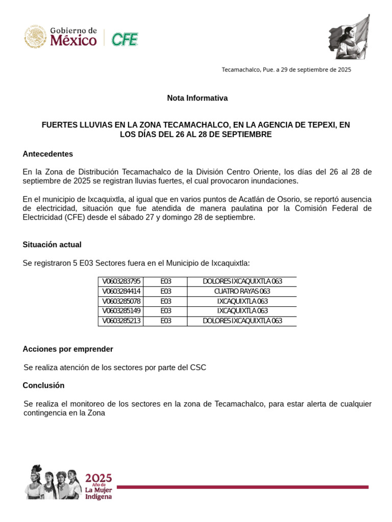 Nota Informativa | PDF