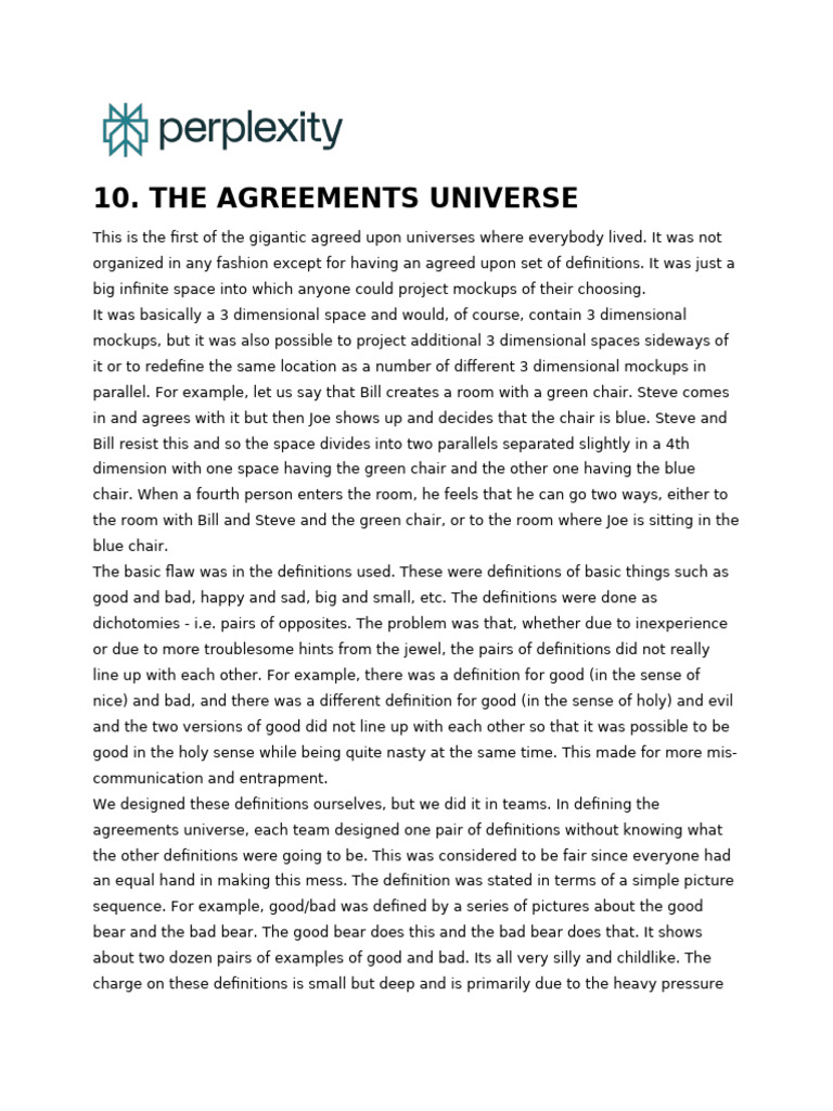 The Agreements Universe | PDF | Geometry | Mathematics