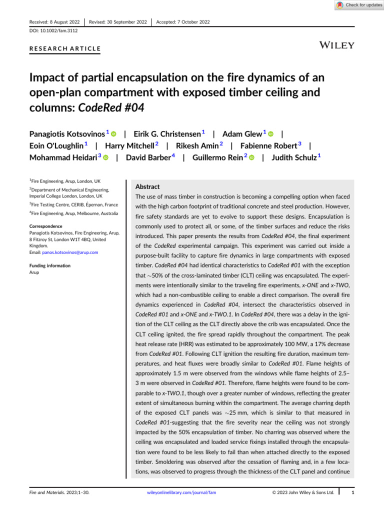 Fire and Materials - 2023 - Kotsovinos - Impact of Partial ...
