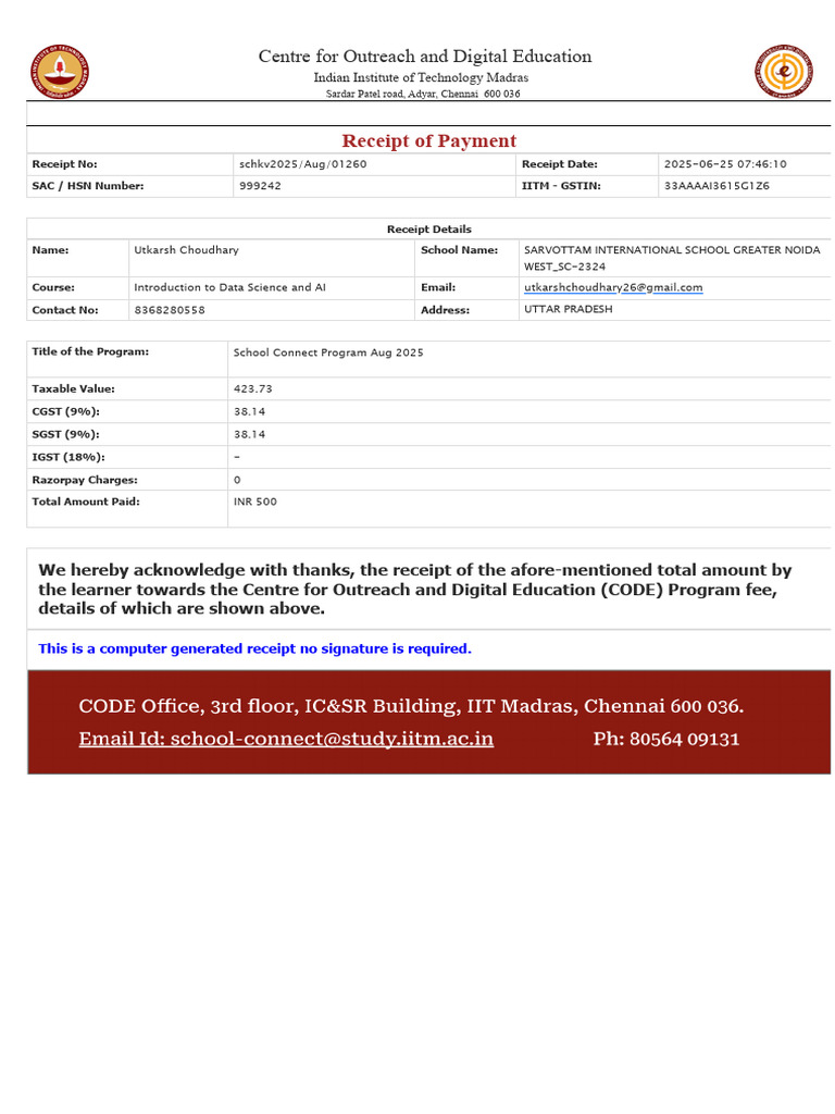 Iitm DS | PDF