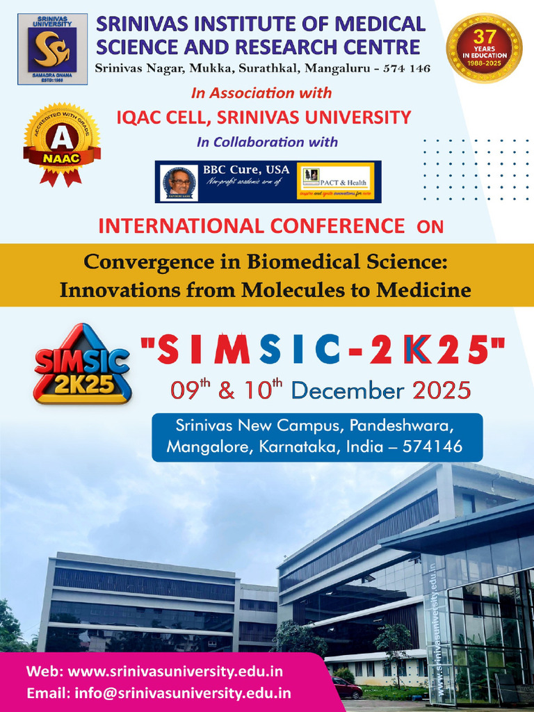 SIMSIC 2025 - Conference Brochure | PDF