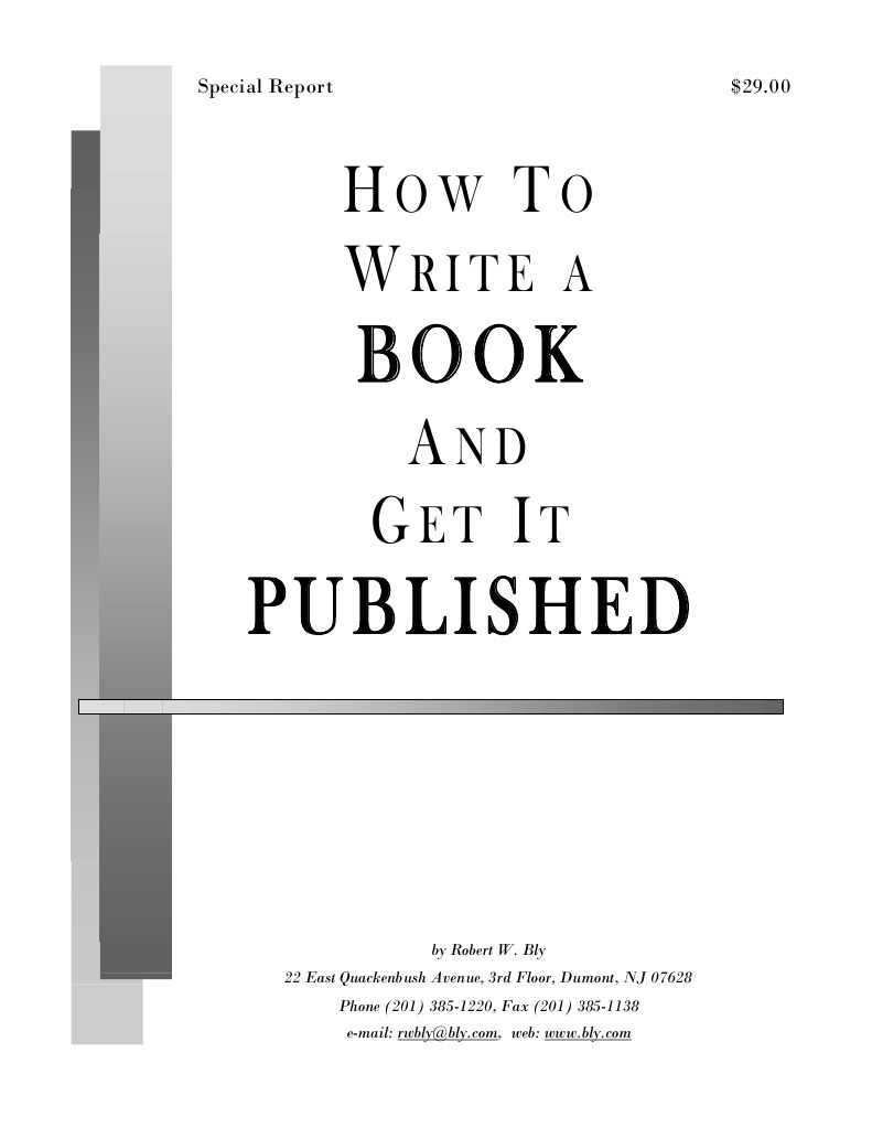 How To Write A Book and Get It Published | PDF | Publishing | Books