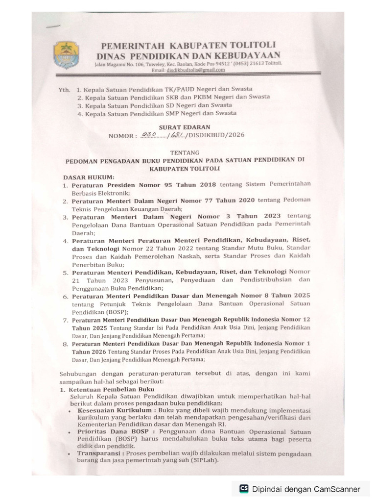 Surat Edaran | PDF