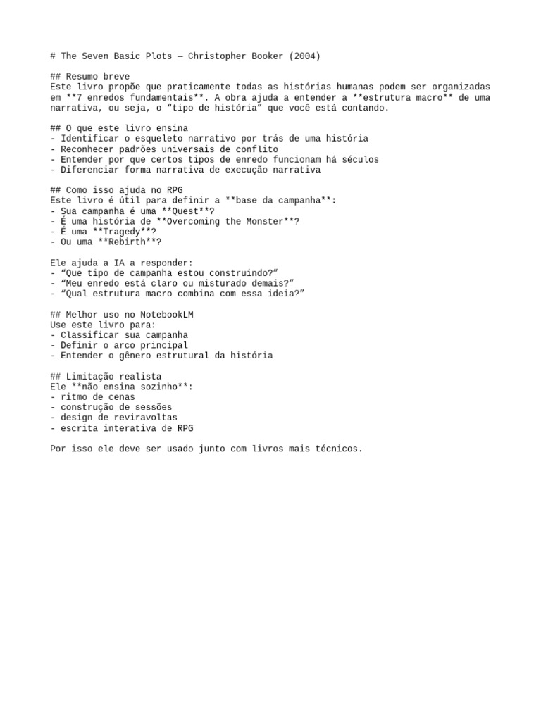 01 The Seven Basic Plots | PDF