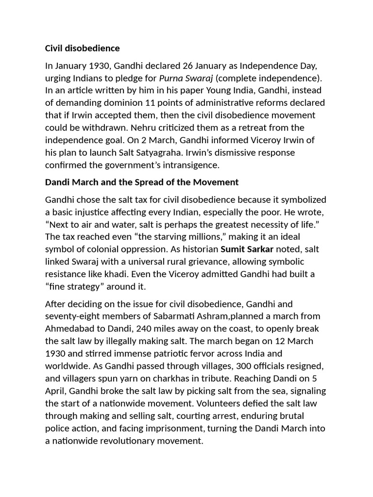 Civil Disobedience | PDF