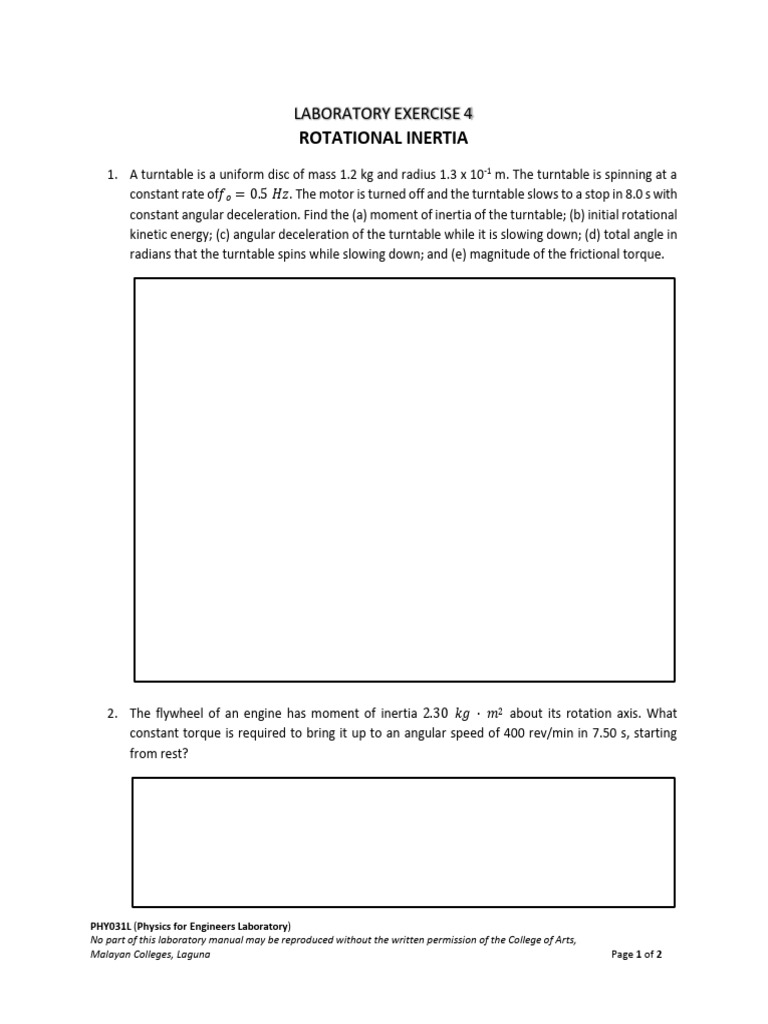 Experiment 4 Laboratory Exercise | PDF