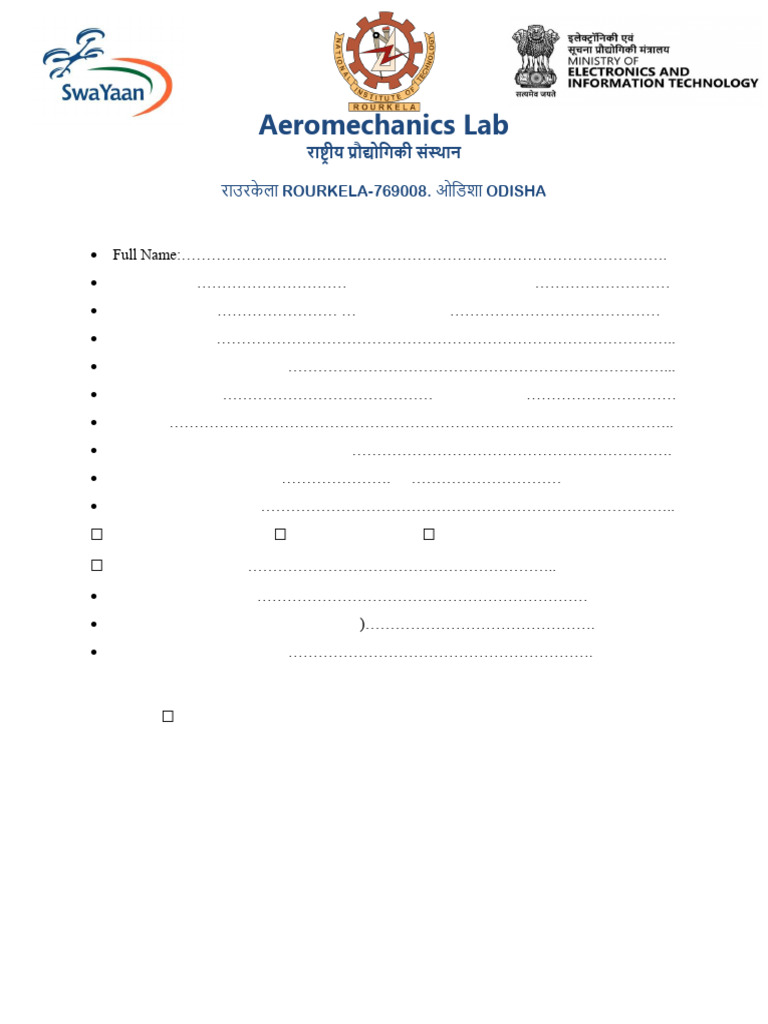 Summer Internship Application Form | PDF