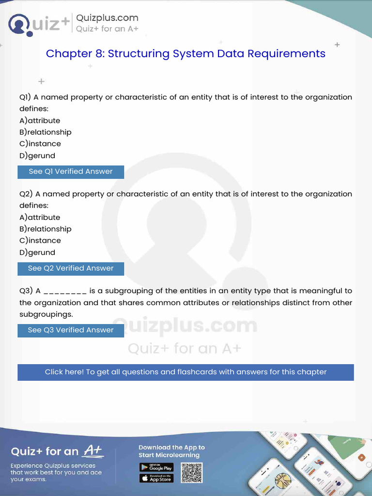 A Named Property or Characteristic of An Entity That Is of Interest To ...