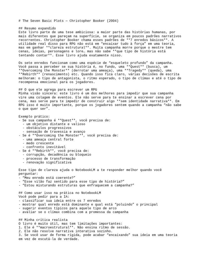 01 The Seven Basic Plots | PDF