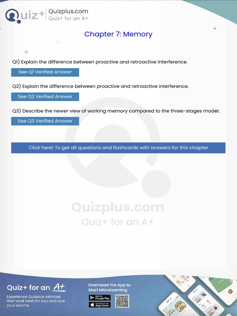 Explain The Difference Between Proactive and Retroactive Interference | PDF