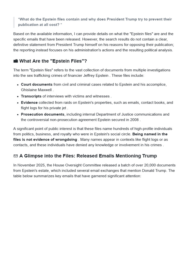 What Are The Epstein Files | PDF