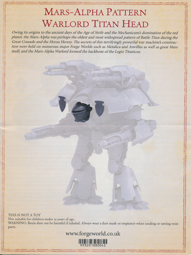 Mars Pattern Warlord Titan Head | PDF