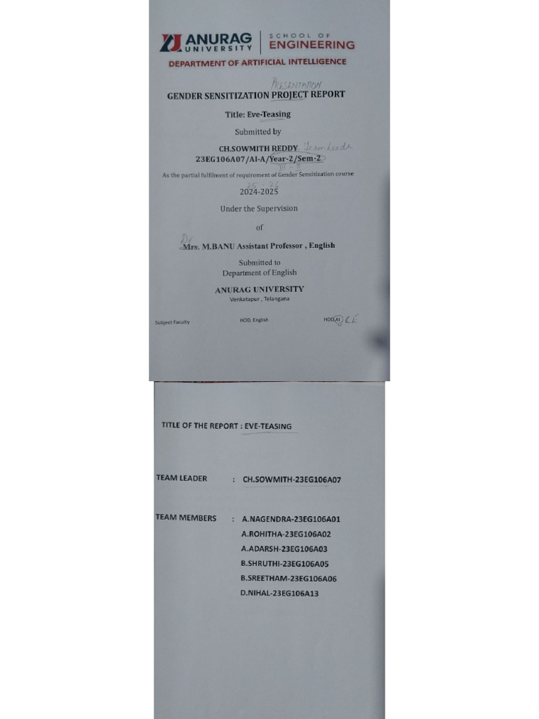Gs Report Format | PDF