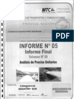 Informe 05 - Vol 08 Analisis Precios Unitarios