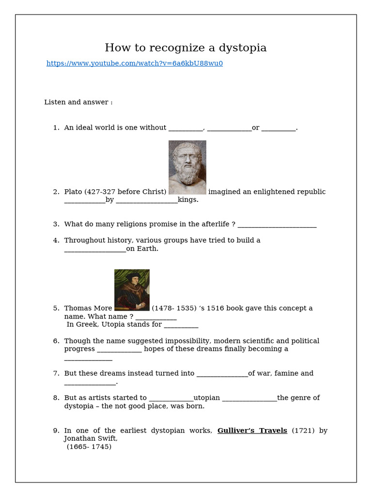 How To Recognize A Dystopia | PDF | Dystopia | Gulliver's Travels