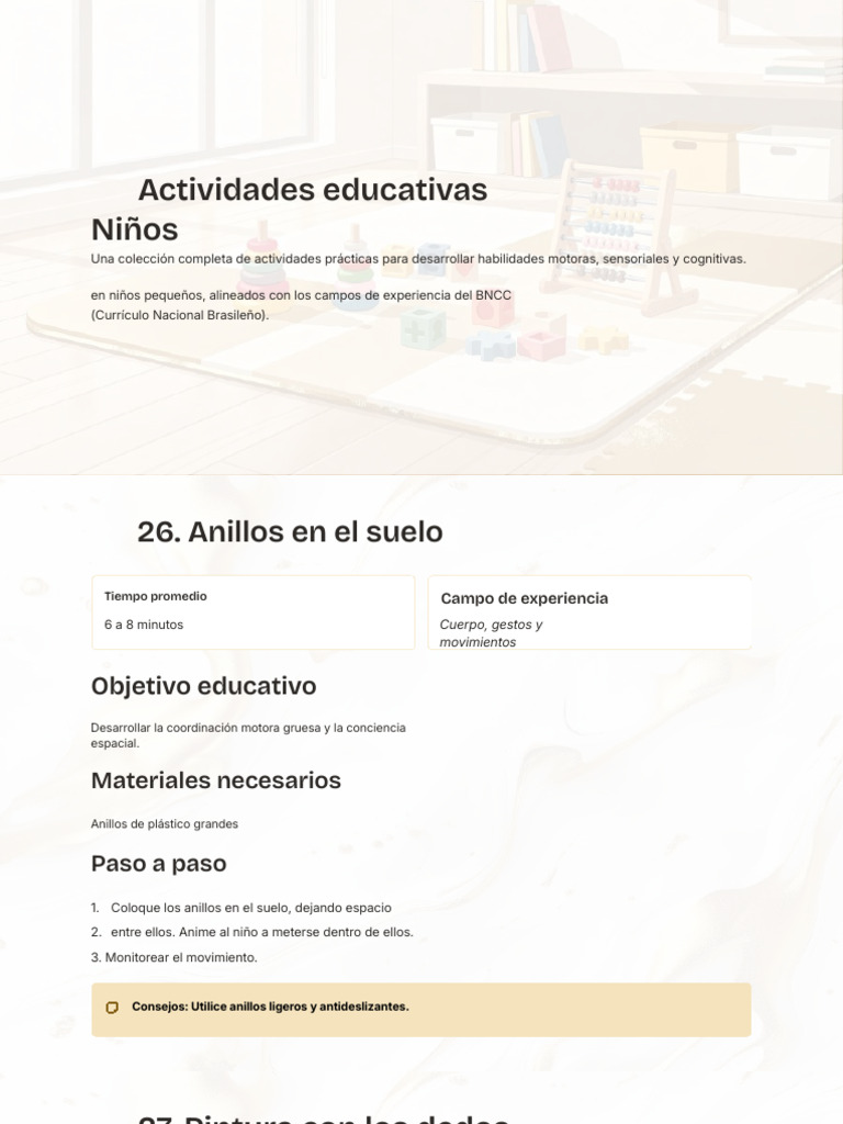 Actividades Educativas para La Educación Infantil Temprana - Compressed ...