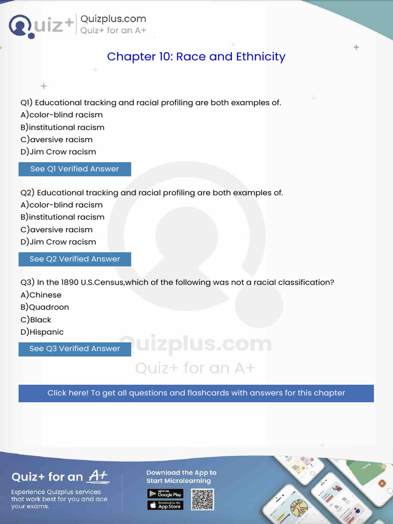 Educational Tracking and Racial Profiling Are Both Examples of | PDF ...