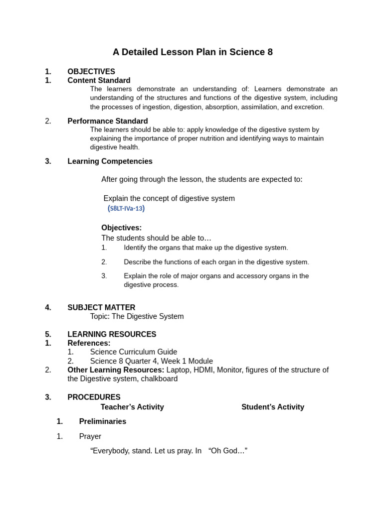 A Detailed Lesson Plan in Science 2 | PDF