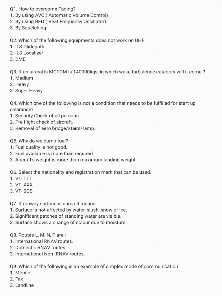 RTR Part 1 Test | PDF