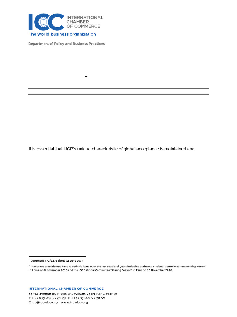 Guidance Paper - The Use of Drafts Under DC | PDF