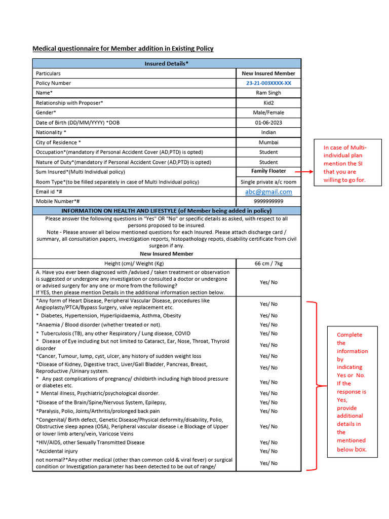 Sample Proposal Form | PDF | Hypertension | Respiratory Diseases