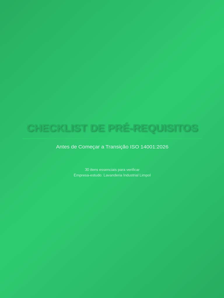 1.2 Checklist de Pre Requisitos | PDF