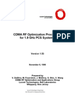 CDMA 1.9 GHZ Optimization Procedures