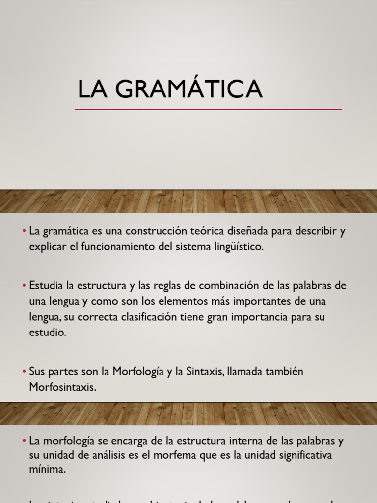 La Gramática | PDF
