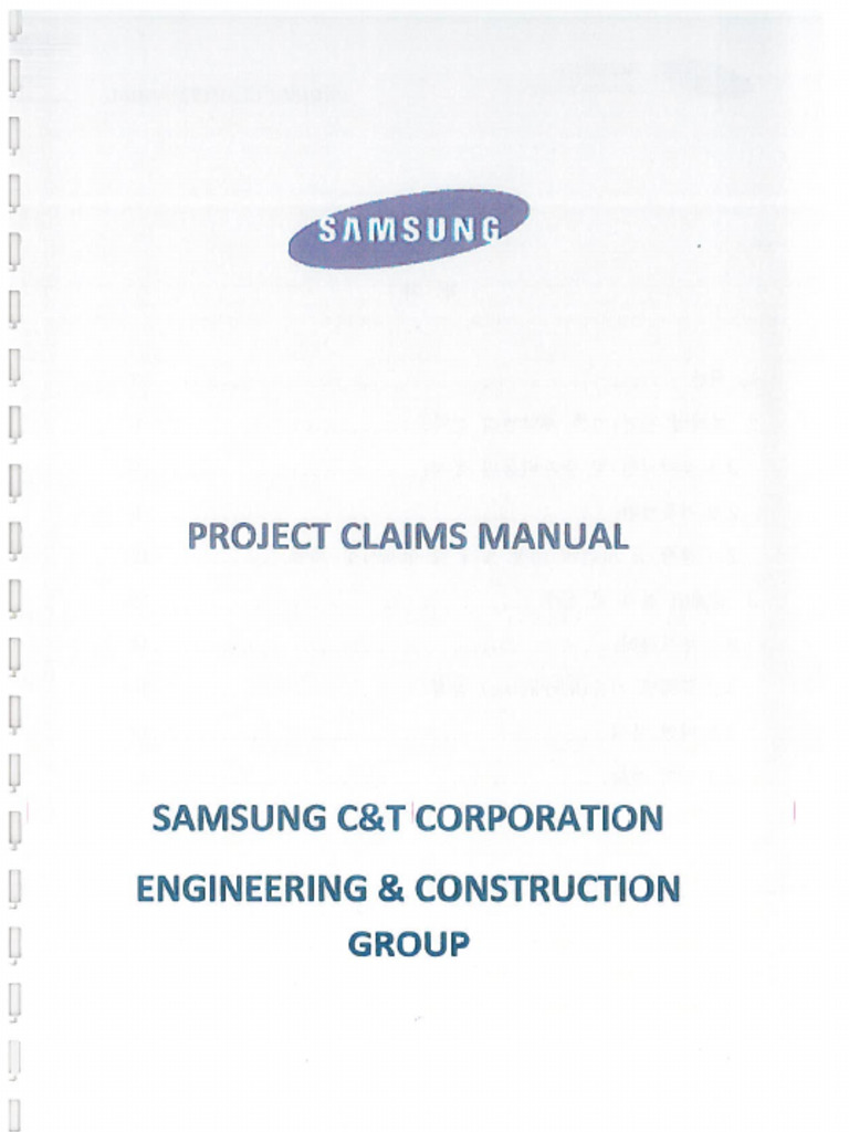 Project Claims Manual | PDF