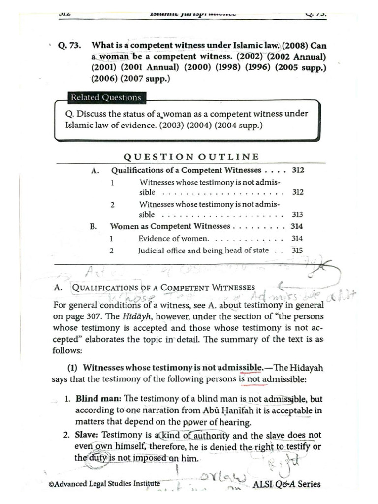 Competent Witness & Qualifications of The Witness | PDF