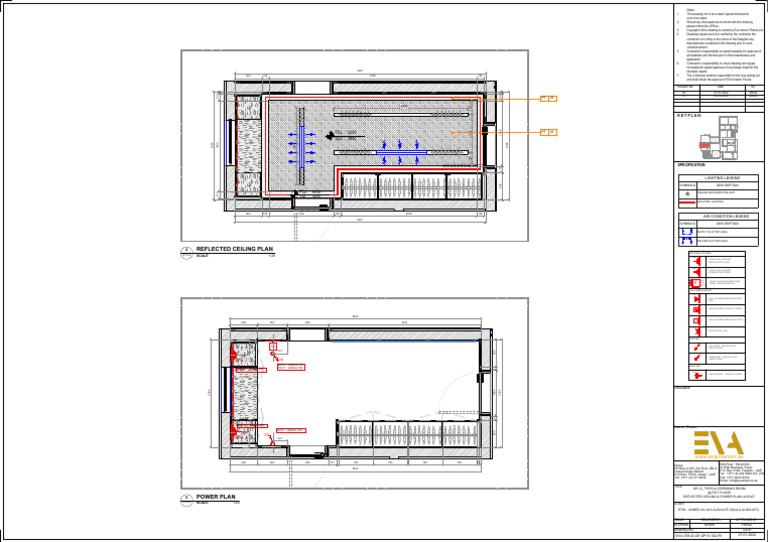 Eva 709 Id FF Sp13 102 r1 - Reflected Ceiling & Power Plan Layout | PDF ...