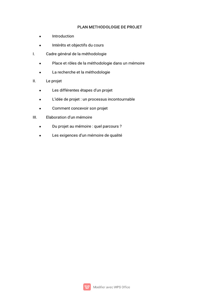 Plan Méthodo | PDF