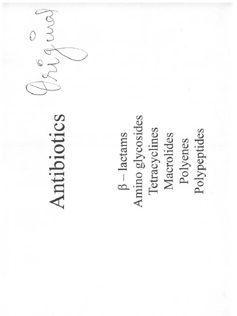 Antibiotics!! | PDF