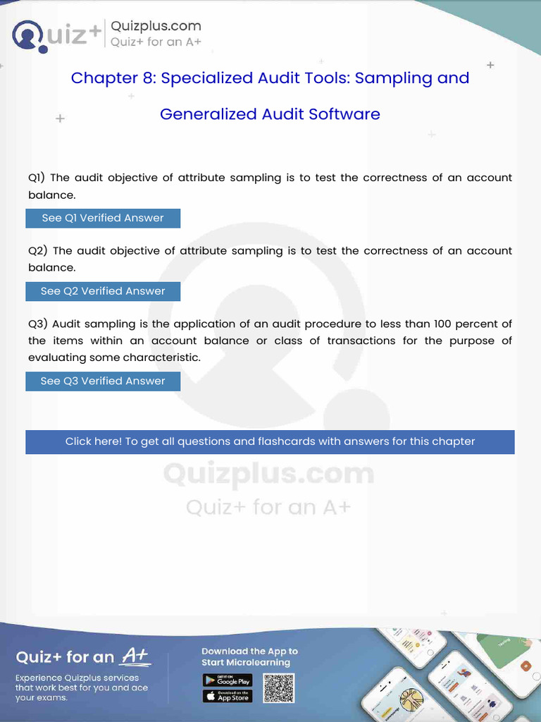 The Audit Objective of Attribute Sampling Is To Test The Correctness of ...