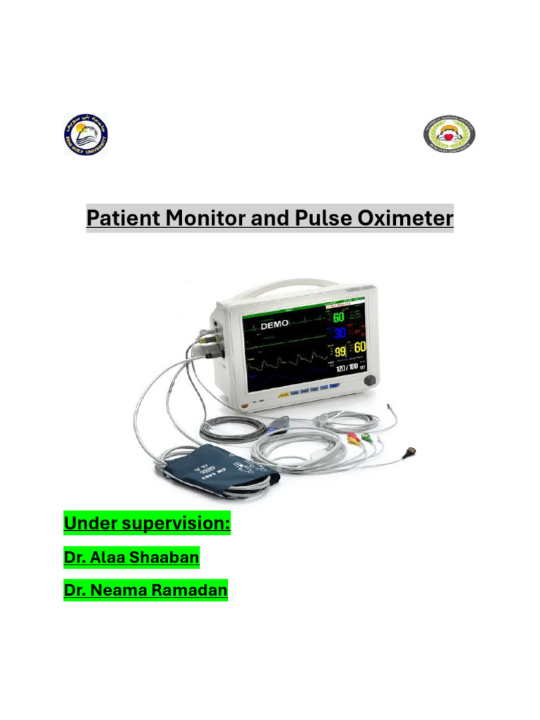 Monitor and Pulse Oximeter (1) | PDF | Monitoring (Medicine) | Clinical ...
