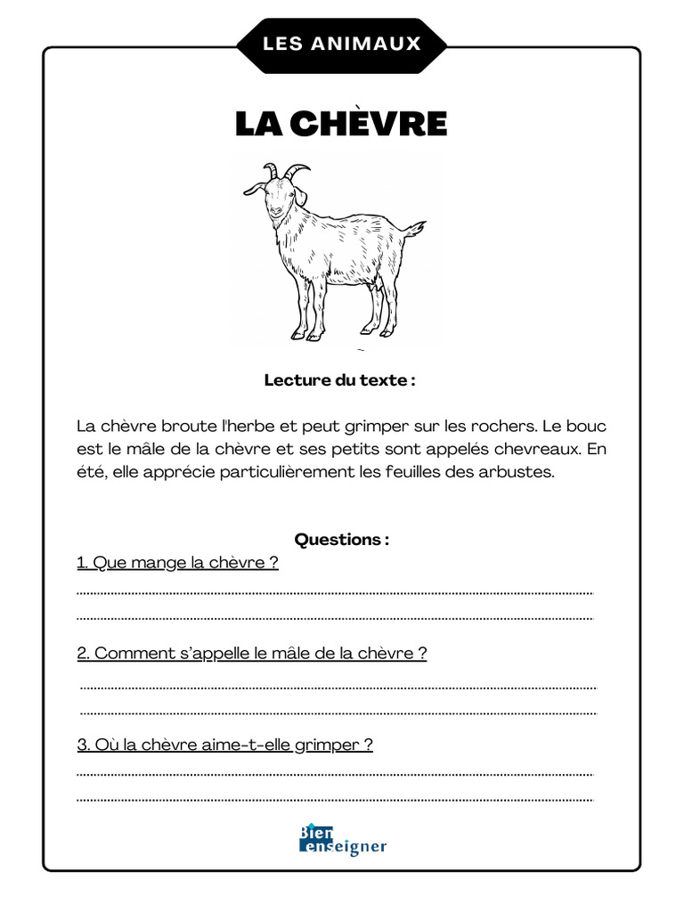Textes Sur Les Animaux de La Ferme | PDF