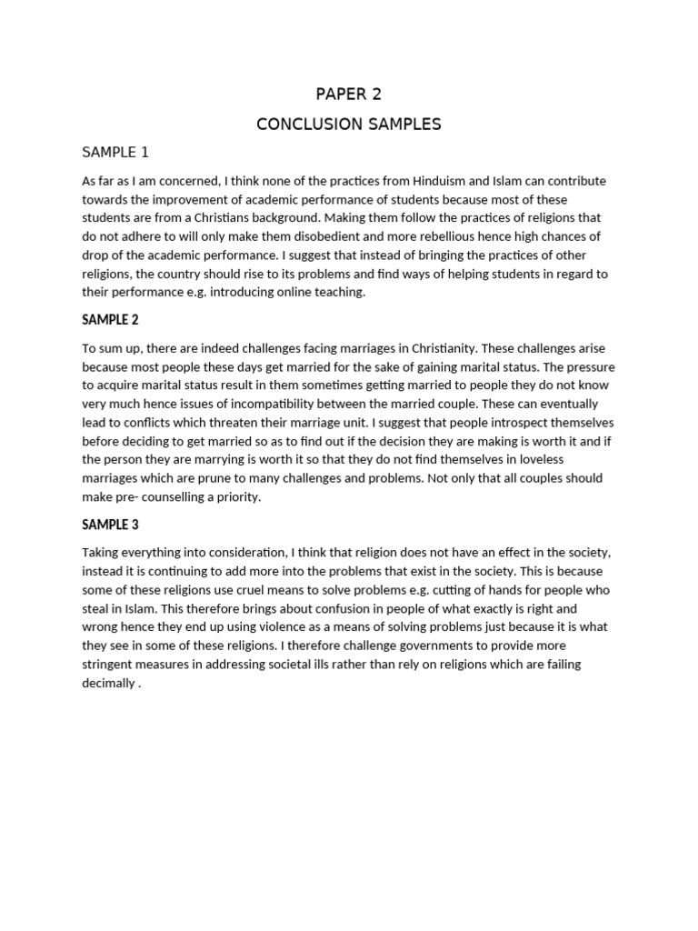 Essay Sample | PDF