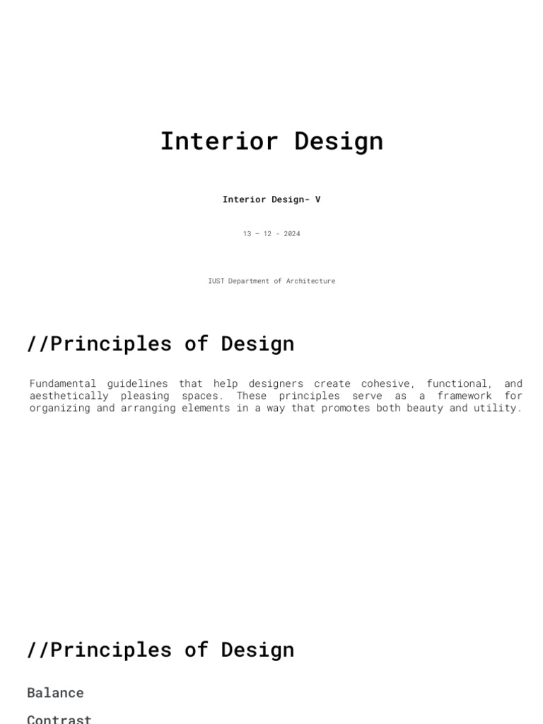 Principles of Design | PDF