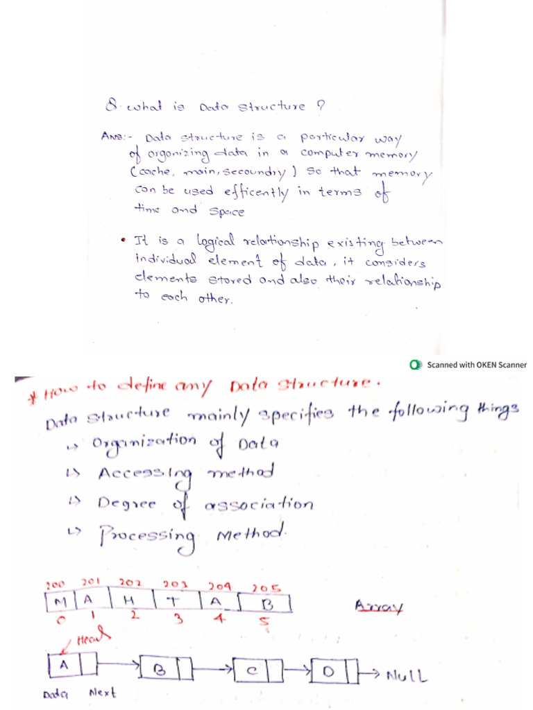 DSA Hand Written Notes | PDF
