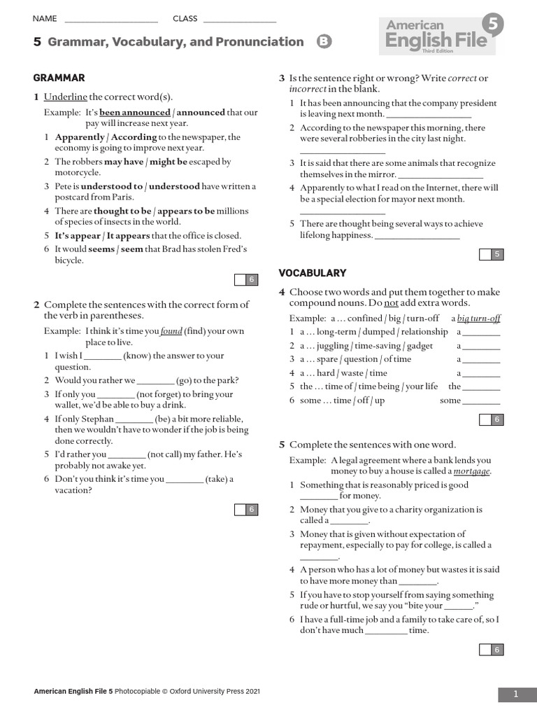 English Test For Advanced Levels - Test 2 | PDF | Experiment