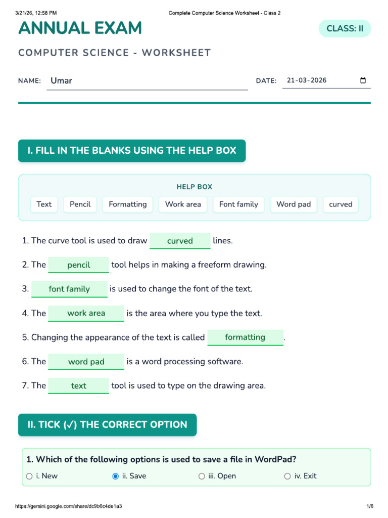 Computer Exam | PDF
