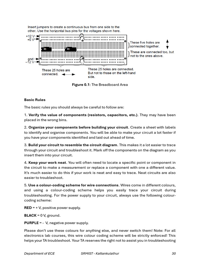 Manual - Student Circulation - 21ECC222L - Electronic Circuits Lab ...