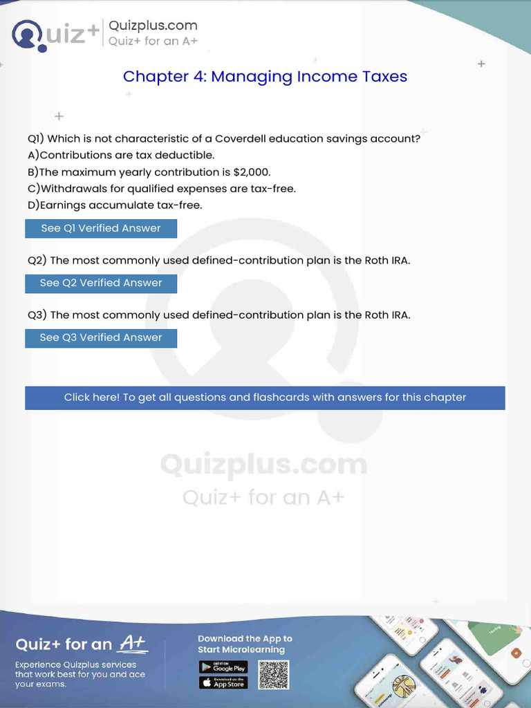 Which Is Not Characteristic of A Coverdell Education Savings Account ...