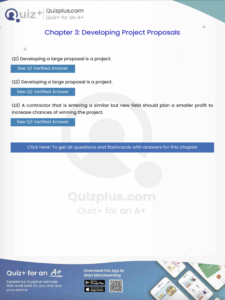 Developing A Large Proposal Is A Project | PDF